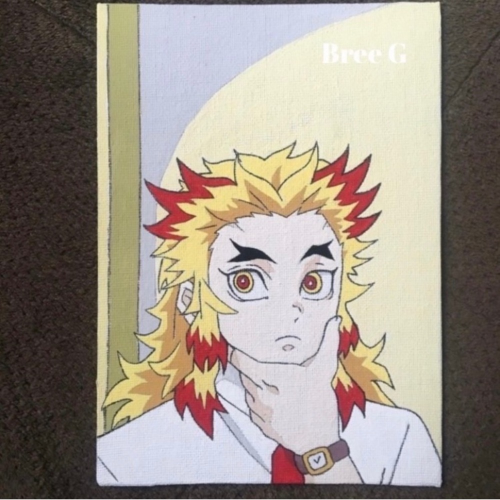 *ORIGINAL* KYOJURO RENGOKU DEMON
SLAYER HISTORY TEACHER ANIME ART PRINT